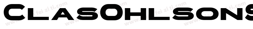 ClasOhlsonSans Bold字体转换